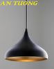 Đèn thả trần chao màu đen trang trí quán cafe - nhà hàng - quán ăn 003