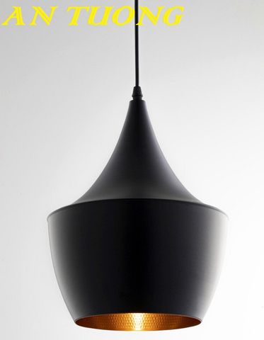  Đèn thả trần chao màu đen trang trí bàn ăn, quán cafe - quán ăn 005 