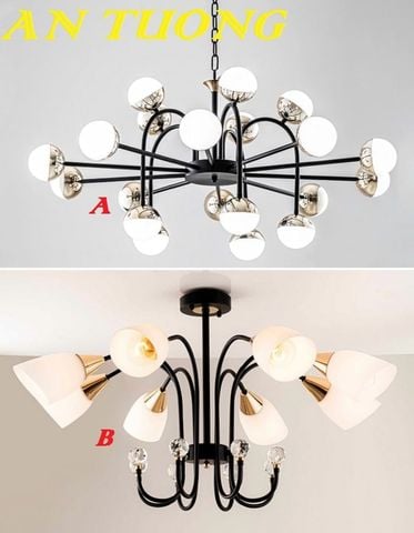  Đèn thả trần trang trí phòng khách đẹp, hiện đại 026 