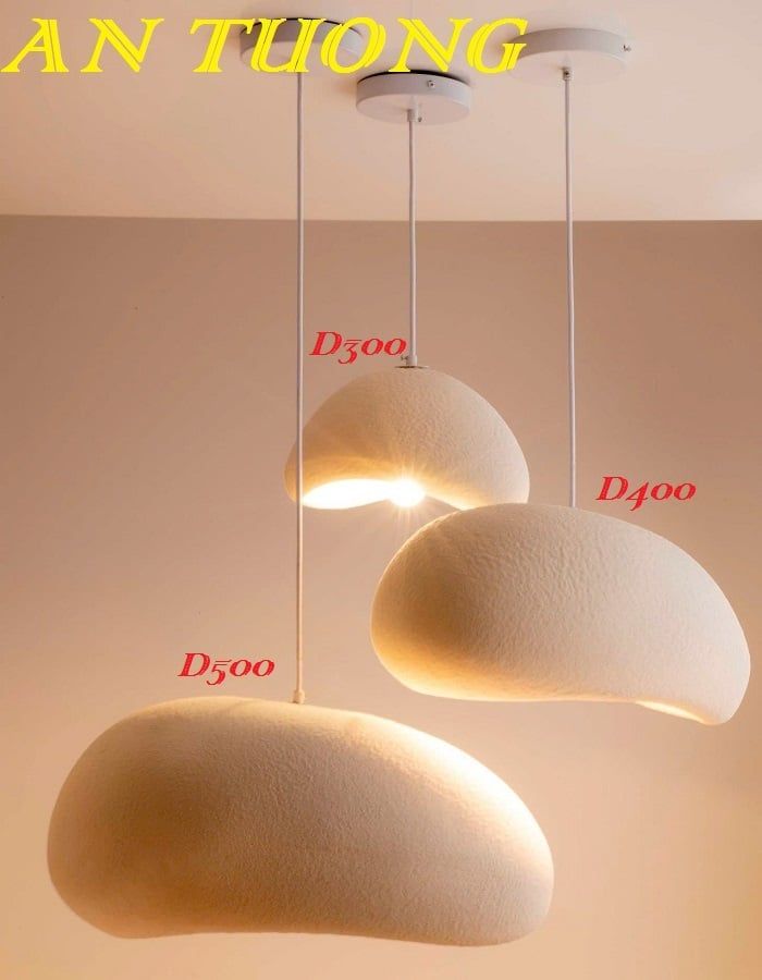 Đèn thả trần wabi sabi D300mm | D400mm | D500mm trang trí 0308