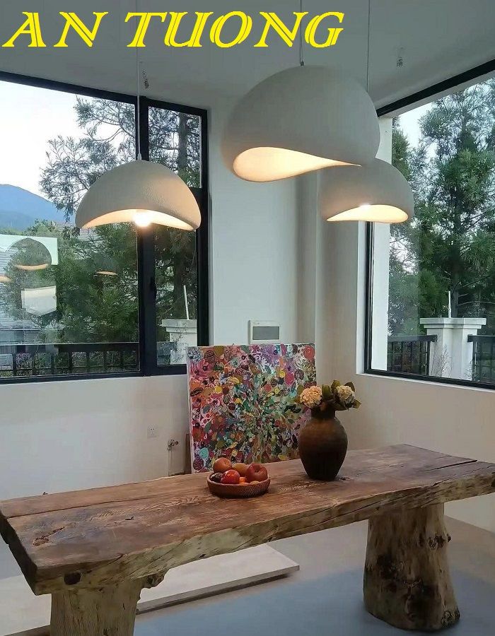 Đèn thả trần wabi sabi decor trang trí nội thất phòng khách, bàn ăn, bàn đảo bếp 0157