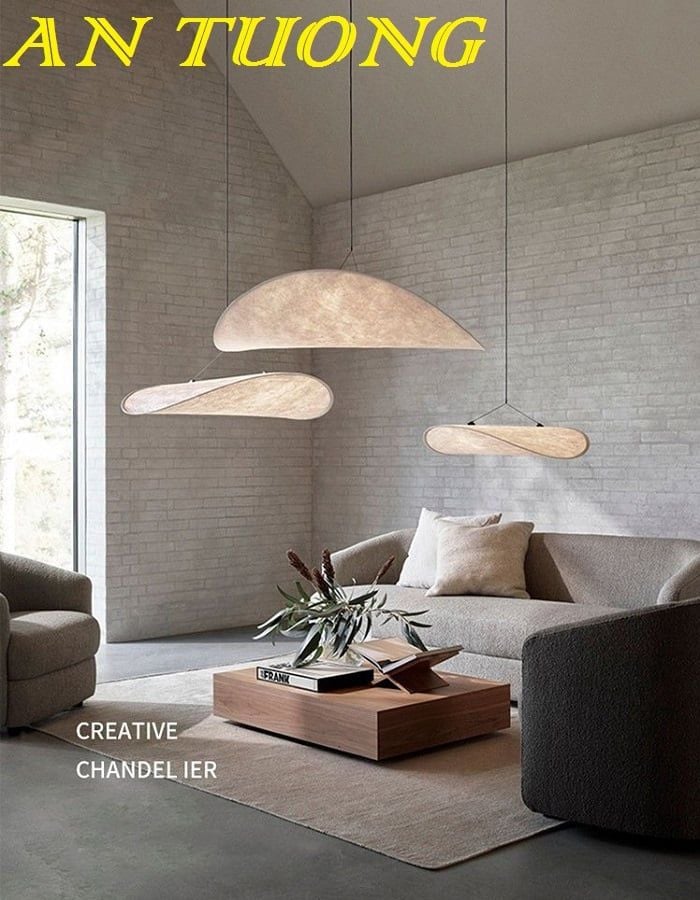 Đèn thả trần wabi sabi decor trang trí nội thất tối giản 0265