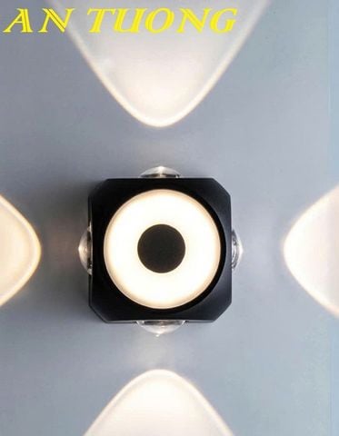  Đèn treo tường hắt sáng 4 tia ngoài trời trang trí 0252 