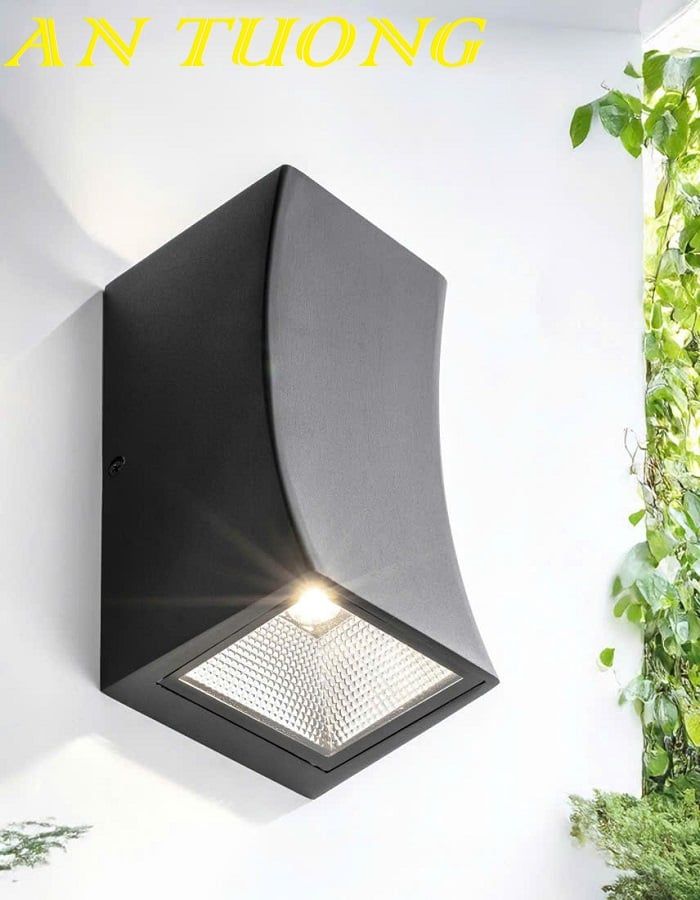 Đèn treo tường hắt sáng 2 đầu trang trí ngoại thất 0347
