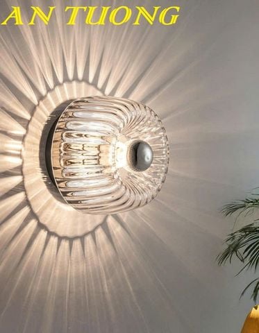  Đèn treo tường tròn wabi sabi trang trí 0390 