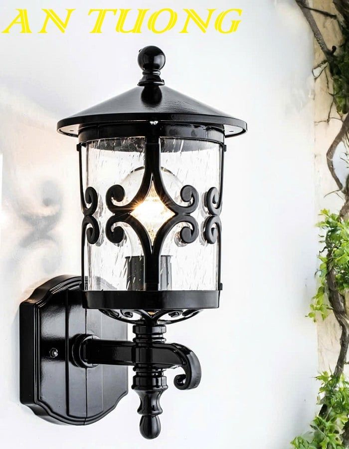 Đèn treo tường cổ điển ngoài trời trang trí ngoại thất sân vườn 0187