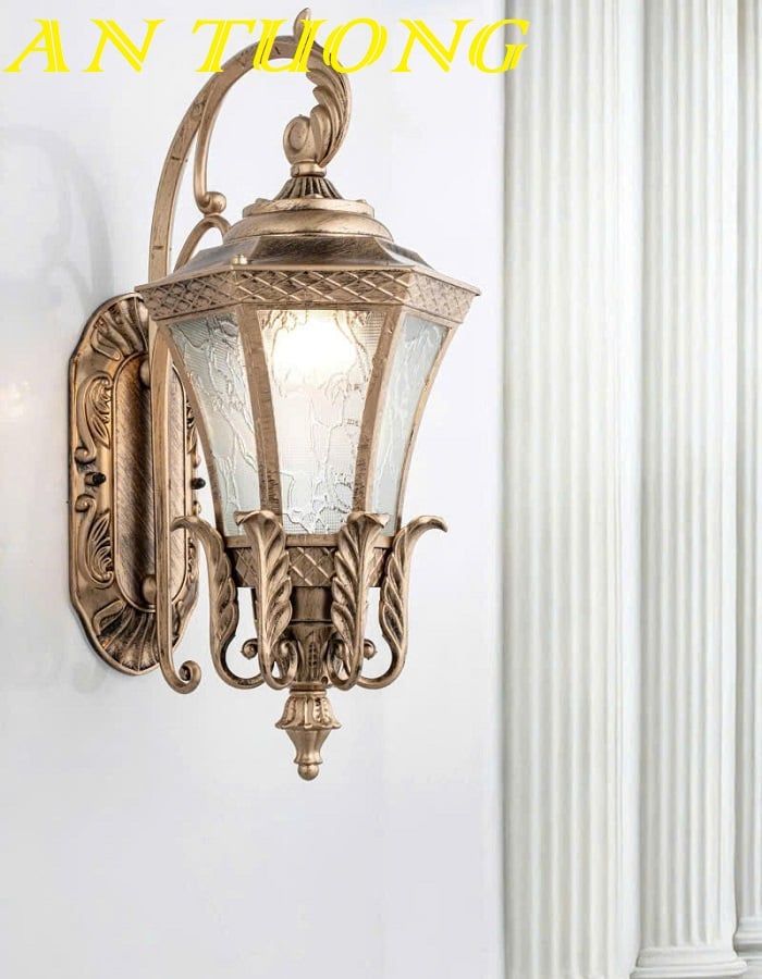 Đèn treo tường cổ điển ngoài trời trang trí ngoại thất sân vườn 0191