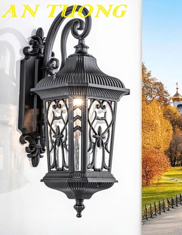 Đèn treo tường cổ điển ngoài trời trang trí ngoại thất sân vườn 0193