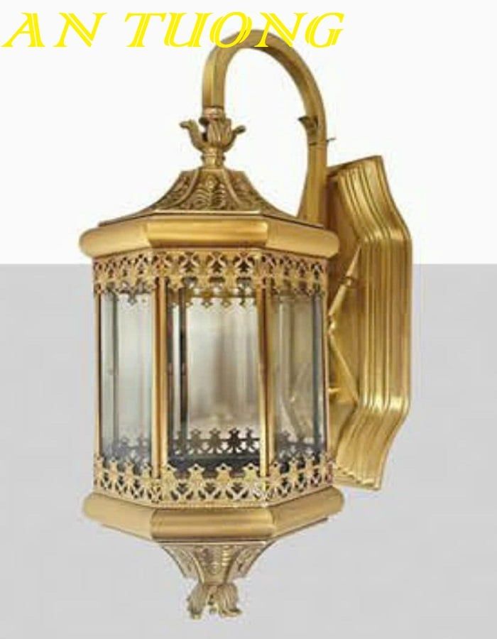 Đèn treo tường cổ điển bằng đồng trang trí ngoại thất cổ điển đẹp 081