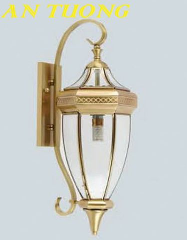 Đèn treo tường cổ điển bằng đồng trang trí ngoại thất cổ điển đẹp