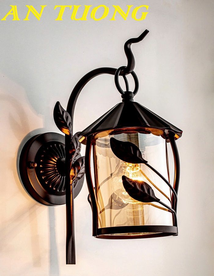 Đèn treo tường cổ điển ngoài trời trang trí ngoài nhà chống nước 045