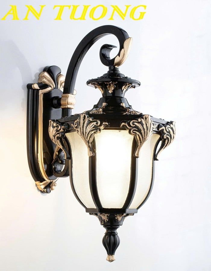 Đèn treo tường cổ điển ngoài trời trang trí ngoài nhà chống nước 089