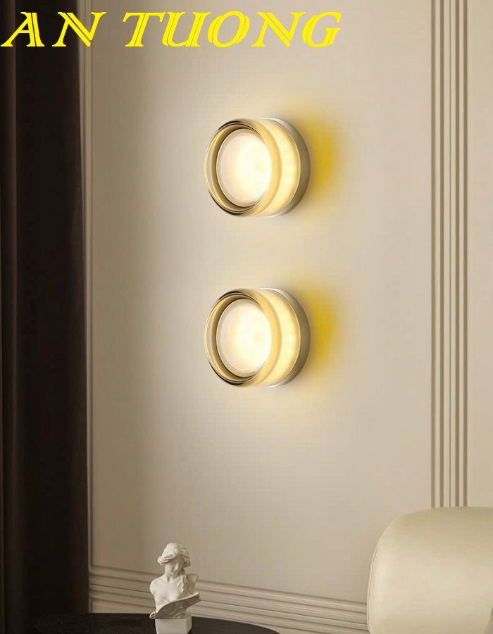 Đèn treo tường hình tròn phong cách wabi sabi decor trang trí đẹp 021