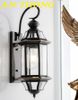 Đèn treo tường ngoài trời cổ điển bằng đồng cao cấp 047