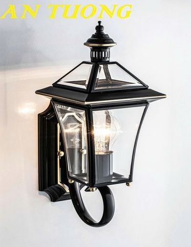  Đèn treo tường ngoài trời cổ điển bằng đồng cao cấp 049 