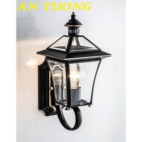 Đèn treo tường ngoài trời cổ điển bằng đồng cao cấp