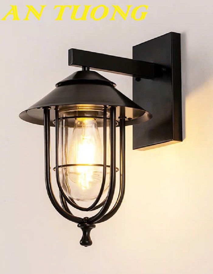 đèn treo tường ngoài trời ngoài nhà chống nước decor trang trí mặt tiền nhà, hàng rào, sân vườn 006