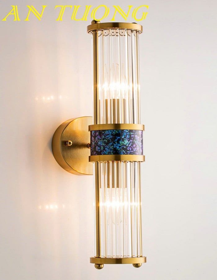 đèn treo tường pha lê decor trang trí nội thất phòng khách phòng ngủ cầu thang đẹp hiện đại 0208