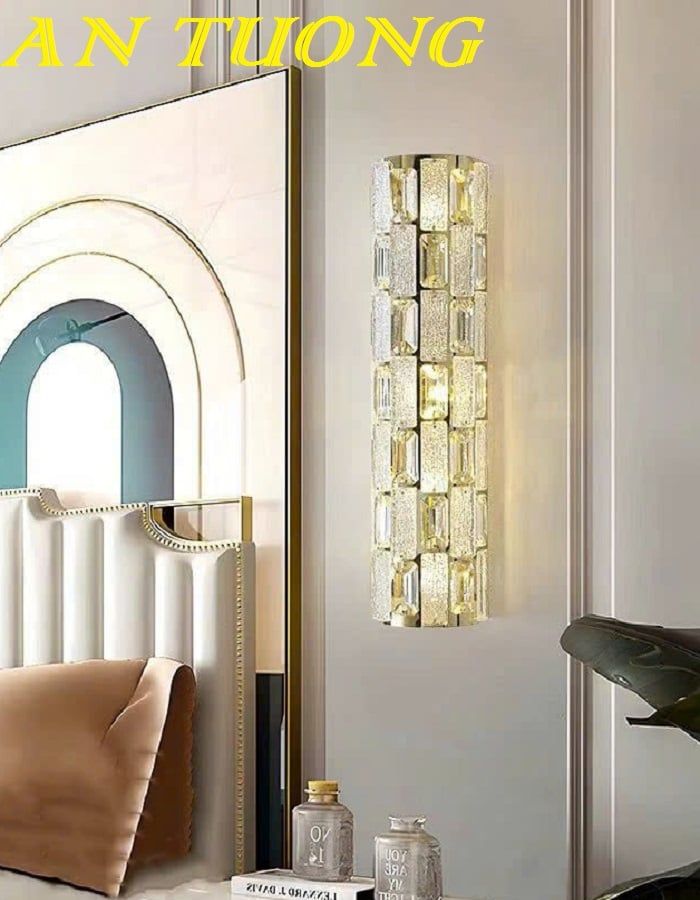 đèn treo tường pha lê trang trí nội thất phòng khách phòng ngủ đẹp hiện đại 0215