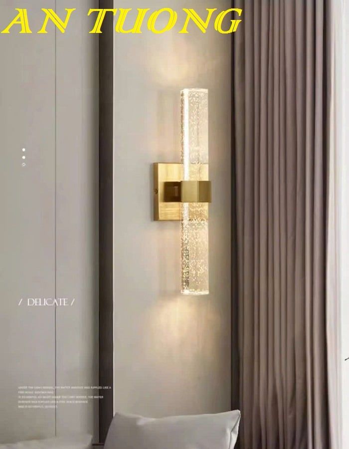 đèn treo tường pha lê trang trí nội thất phòng khách phòng ngủ đẹp hiện đại 0217