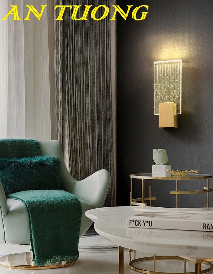Đèn treo tường pha lê đẹp hiện đại decor trang trí nội thất 002