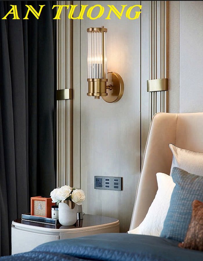 Đèn treo tường pha lê đẹp hiện đại decor trang trí nội thất 011