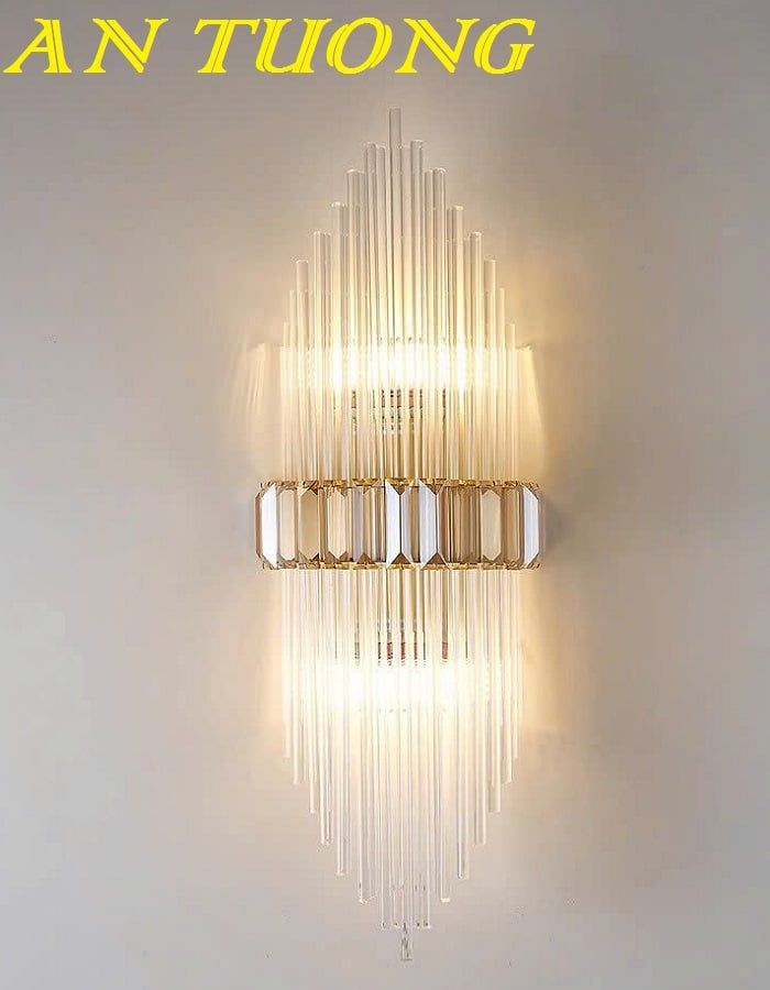 Đèn treo tường pha lê đẹp hiện đại decor trang trí nội thất 030