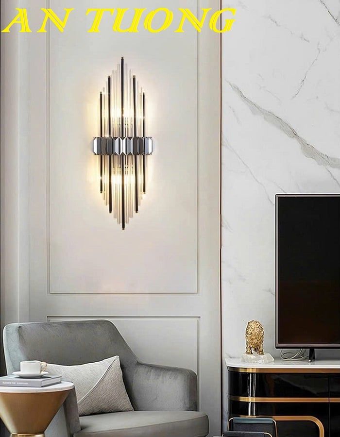 Đèn treo tường pha lê đẹp hiện đại decor trang trí nội thất 031
