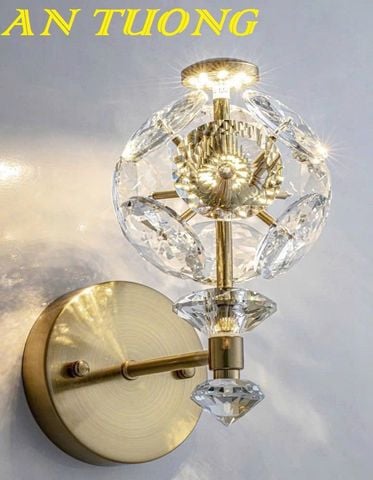 Đèn treo tường pha lê đẹp hiện đại decor trang trí nội thất