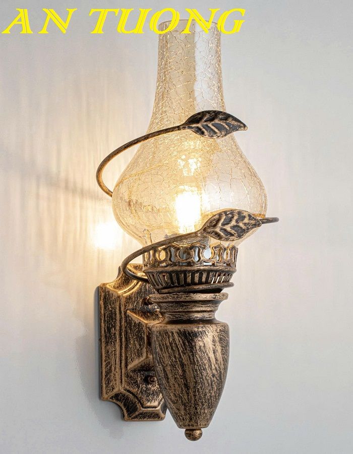 đèn thờ treo vách tường trang trí phòng thờ đẹp, cố kính 001