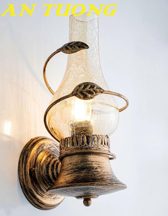 đèn thờ treo vách tường trang trí phòng thờ đẹp, cố kính 004