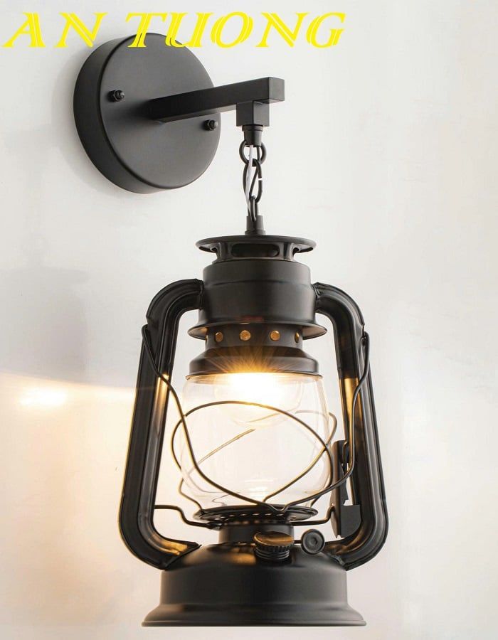 Đèn treo tường trang trí ngoài trời cổ điển chống nước 0164