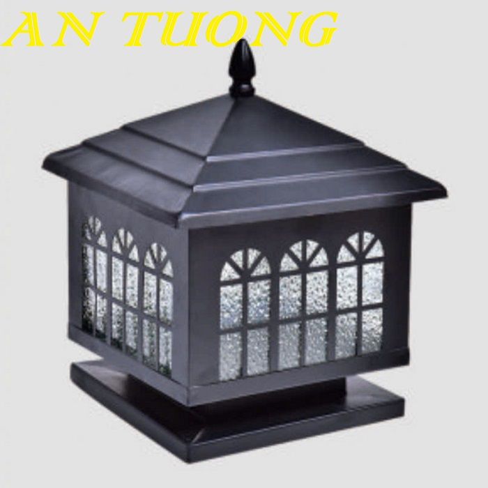 Đèn trụ cổng đẹp 200x200 trang trí hàng rào sân vườn ngoài trời chống nước 001