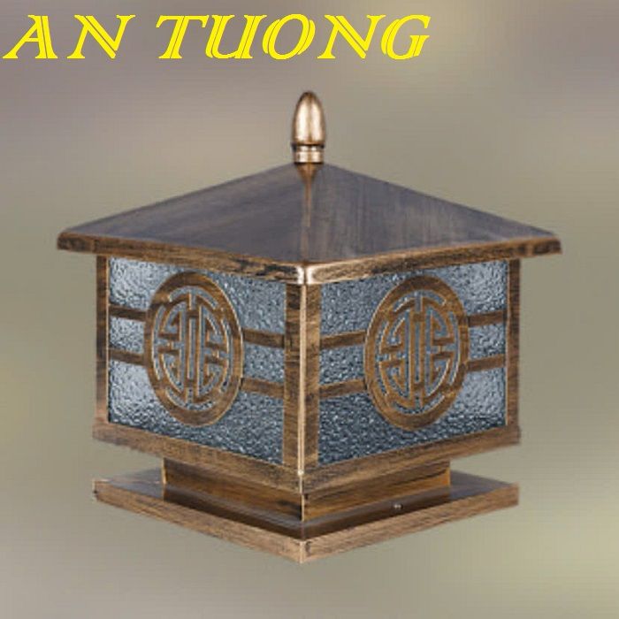 Đèn trụ cổng đẹp 250x250 trang trí hàng rào sân vườn ngoài trời 003