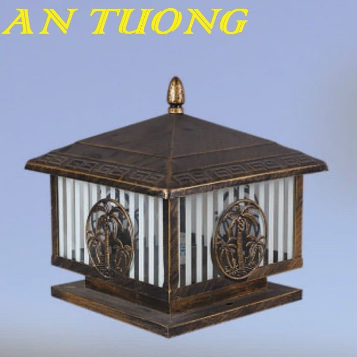 Đèn trụ cổng đẹp 250x250 trang trí hàng rào sân vườn ngoài trời 005