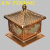 Đèn trụ cổng đẹp 400x400 trang trí hàng rào sân vườn ngoài trời 007