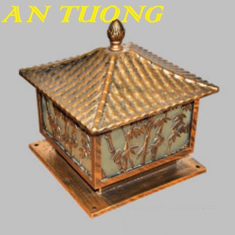  Đèn trụ cổng đẹp 400x400 trang trí hàng rào sân vườn ngoài trời 008 