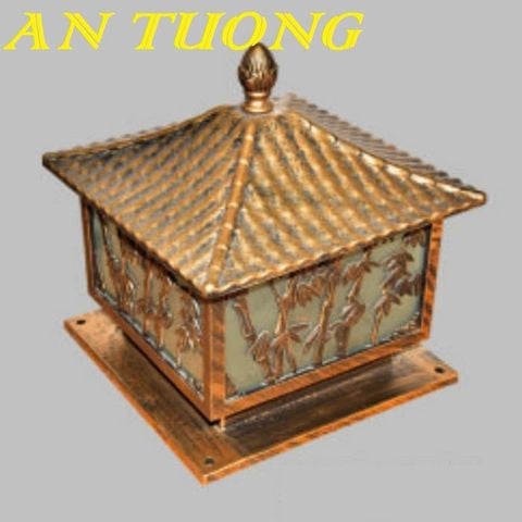  Đèn trụ cổng đẹp 400x400 trang trí hàng rào sân vườn ngoài trời 008 