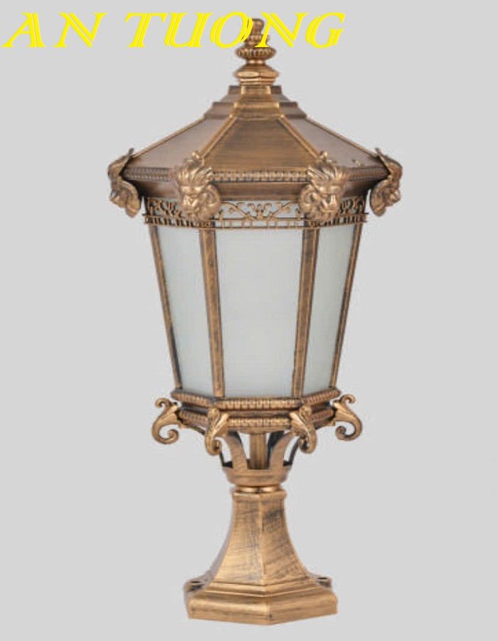 Đèn trụ cổng đẹp trang trí hàng rào sân vườn ngoài trời 003