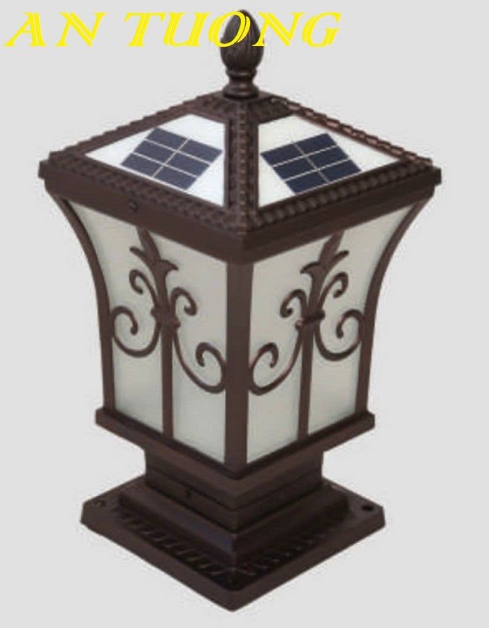 Đèn trụ cổng đẹp trang trí hàng rào sân vườn ngoài trời 008
