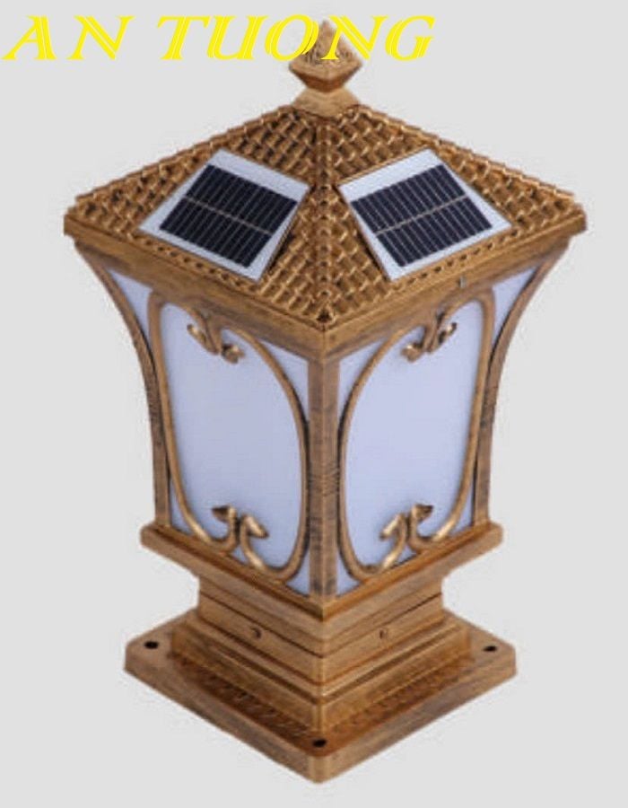 Đèn trụ cổng đẹp trang trí hàng rào sân vườn ngoài trời 009