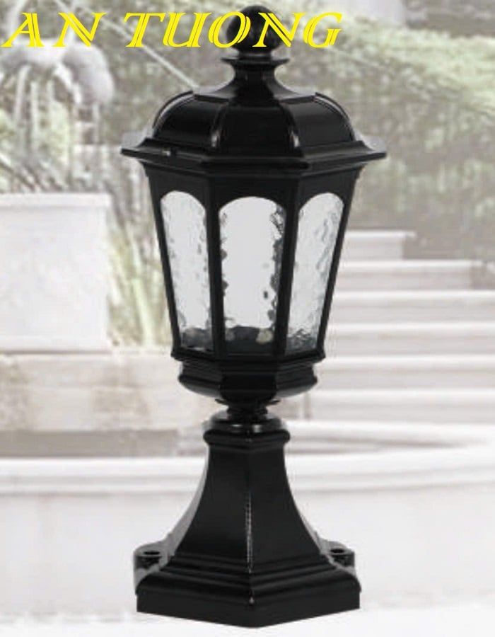 Đèn trụ cổng đẹp trang trí hàng rào sân vườn ngoài trời 012