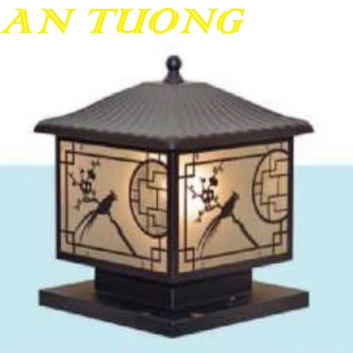 Đèn trụ cổng đẹp trang trí hàng rào sân vườn ngoài trời 002