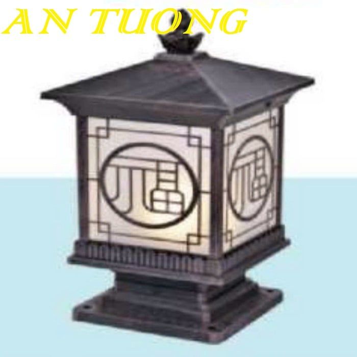Đèn trụ cổng đẹp trang trí hàng rào sân vườn ngoài trời 003