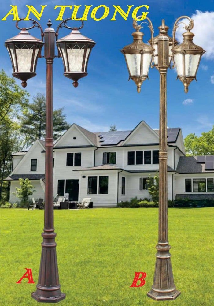 Đèn trụ sân vườn trang trí ngoài trời chống nước bền đẹp 001