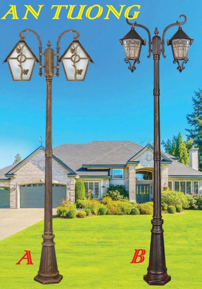 Đèn trụ sân vườn trang trí ngoài trời chống nước bền đẹp 002