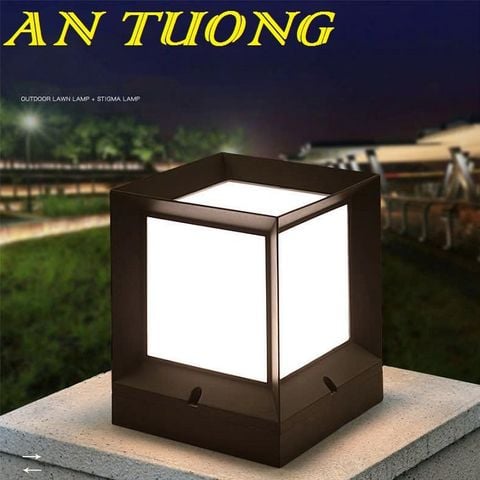 Đèn trụ vuông trang trí hàng rào sân vườn ngoài trời chống nước
