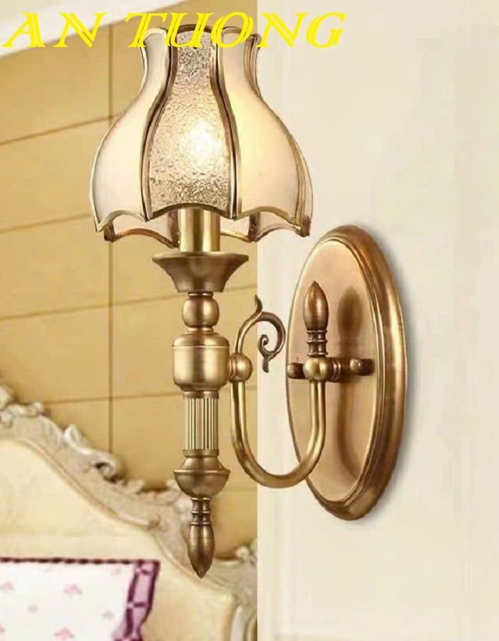 Đèn tường cổ điển bằng đồng cao cấp trang trí nội thất biệt thự 012