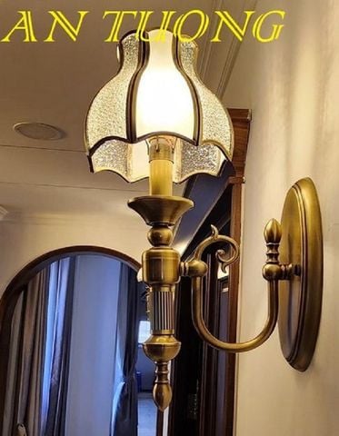  Đèn tường cổ điển bằng đồng cao cấp trang trí nội thất biệt thự 012 