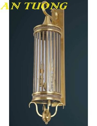  Đèn tường cổ điển ngoài trời ngoại thất bằng đồng cao cấp 071 